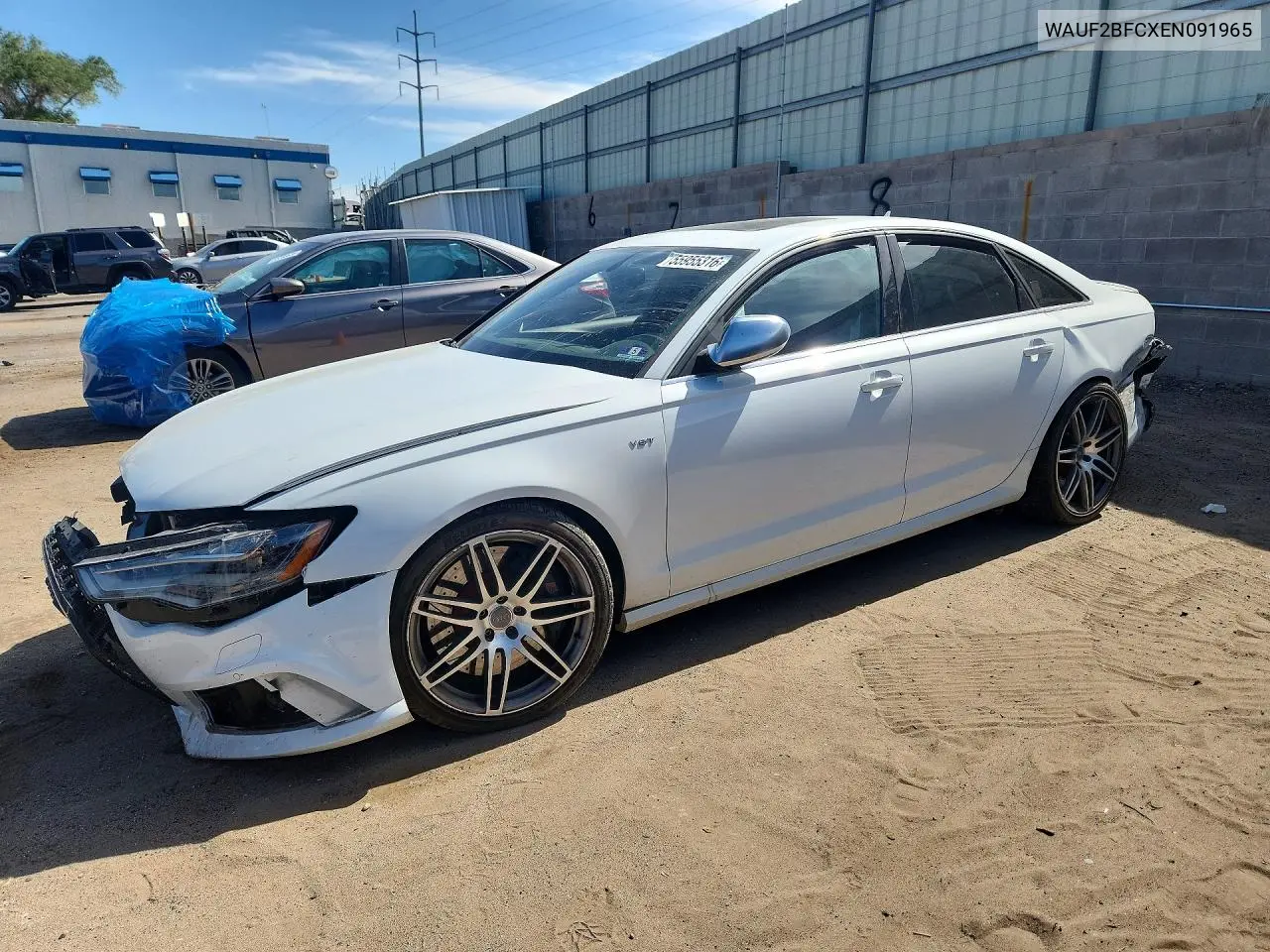 2014 Audi S6 VIN: WAUF2BFCXEN091965 Lot: 55955316