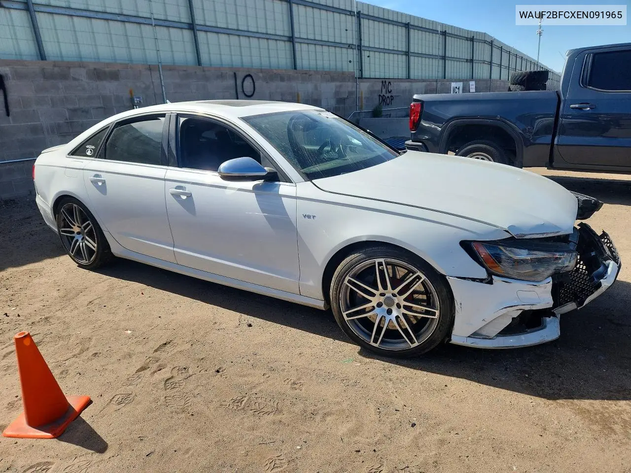 2014 Audi S6 VIN: WAUF2BFCXEN091965 Lot: 55955316