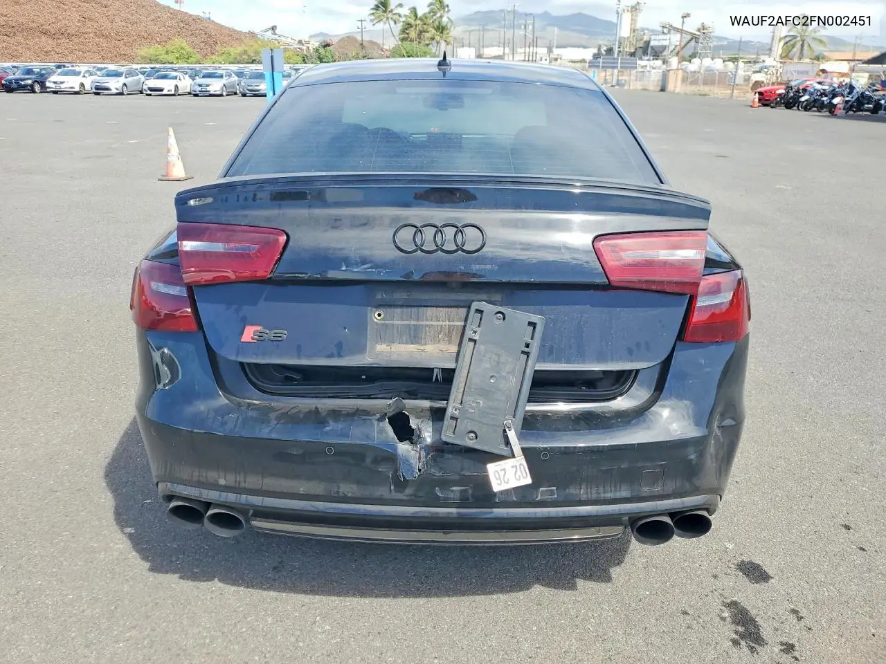 2015 Audi S6 VIN: WAUF2AFC2FN002451 Lot: 77413935