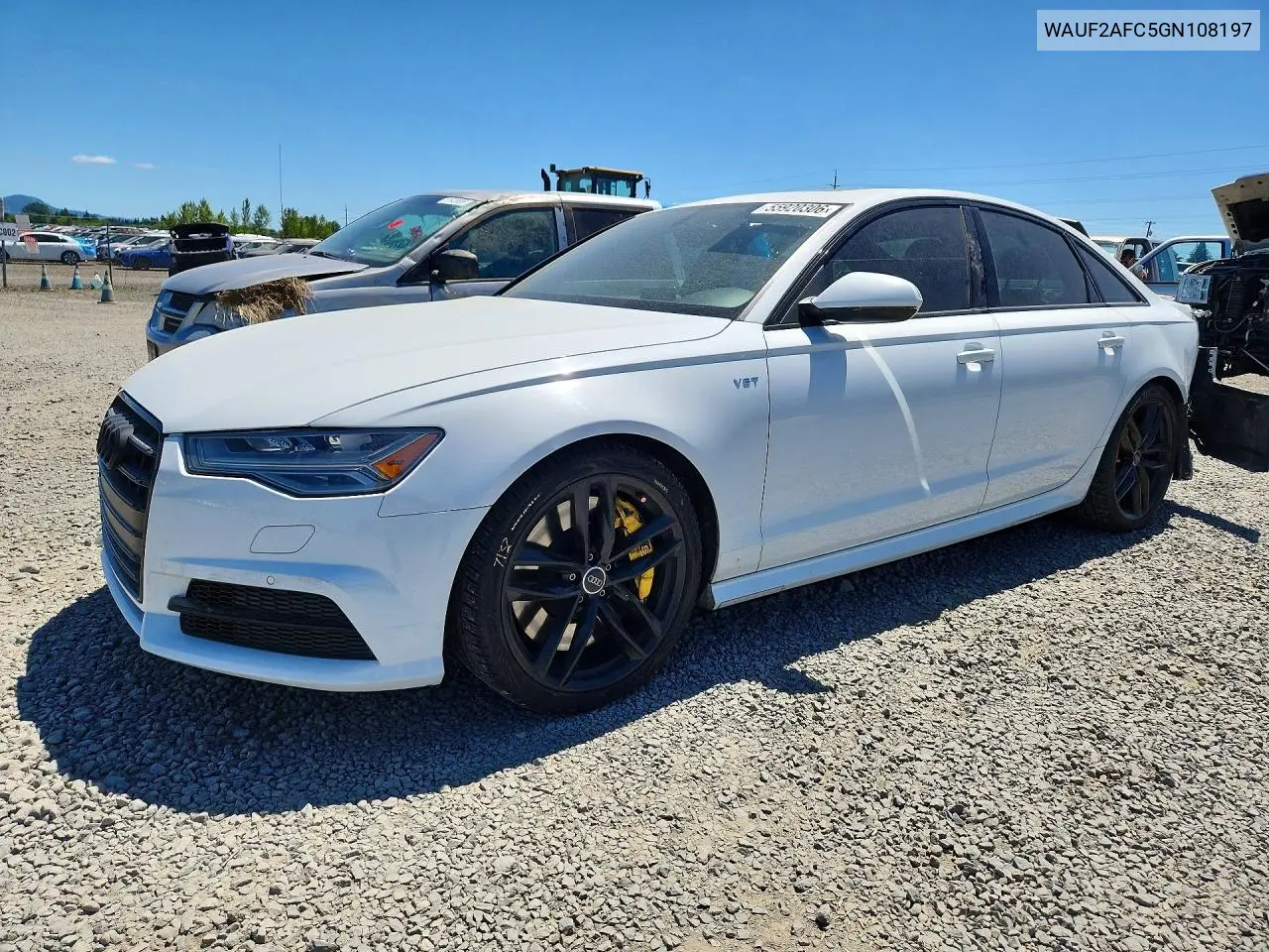 2016 Audi S6 Premium Plus VIN: WAUF2AFC5GN108197 Lot: 55920306