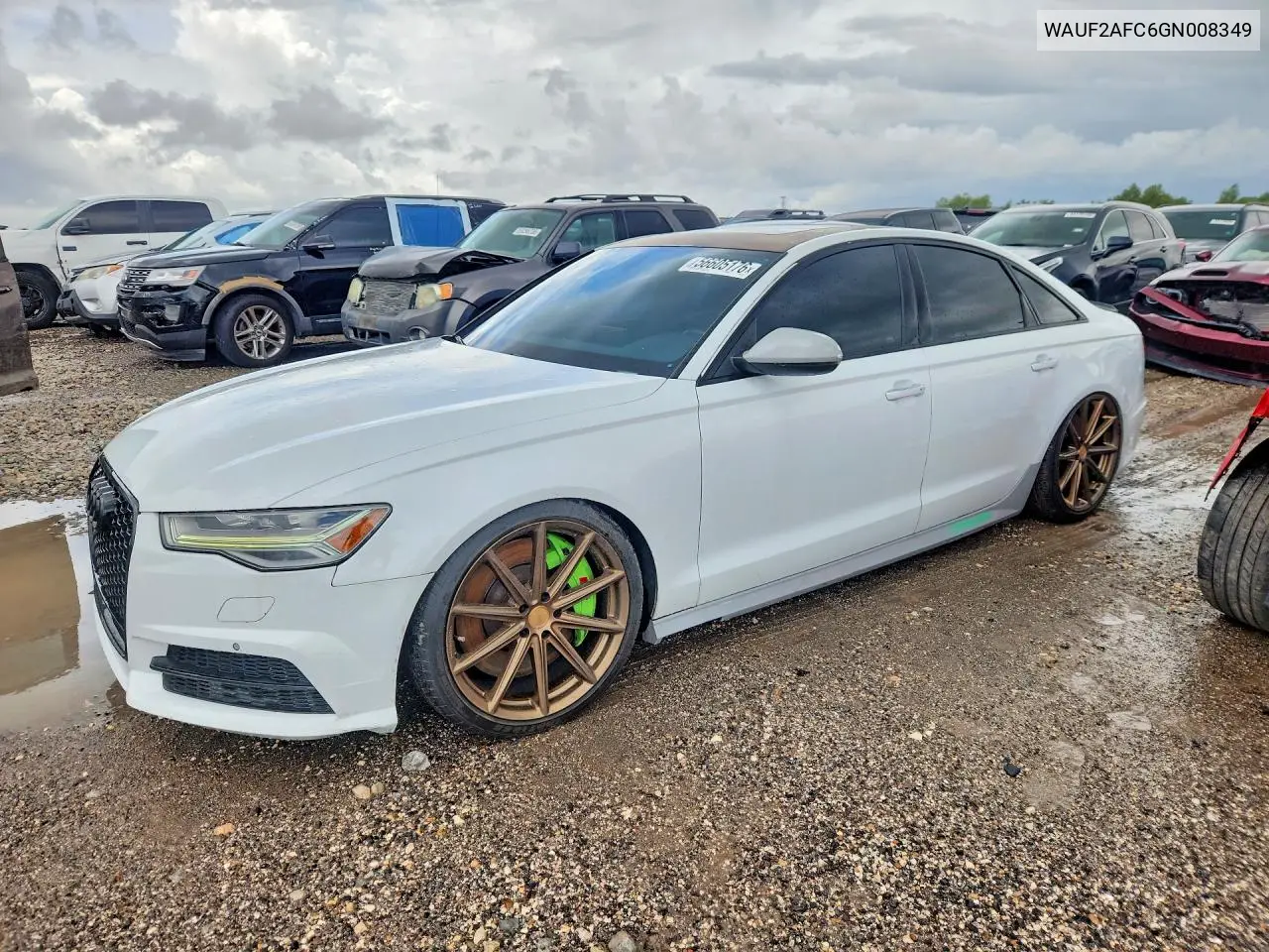 2016 Audi S6 VIN: WAUF2AFC6GN008349 Lot: 56605176