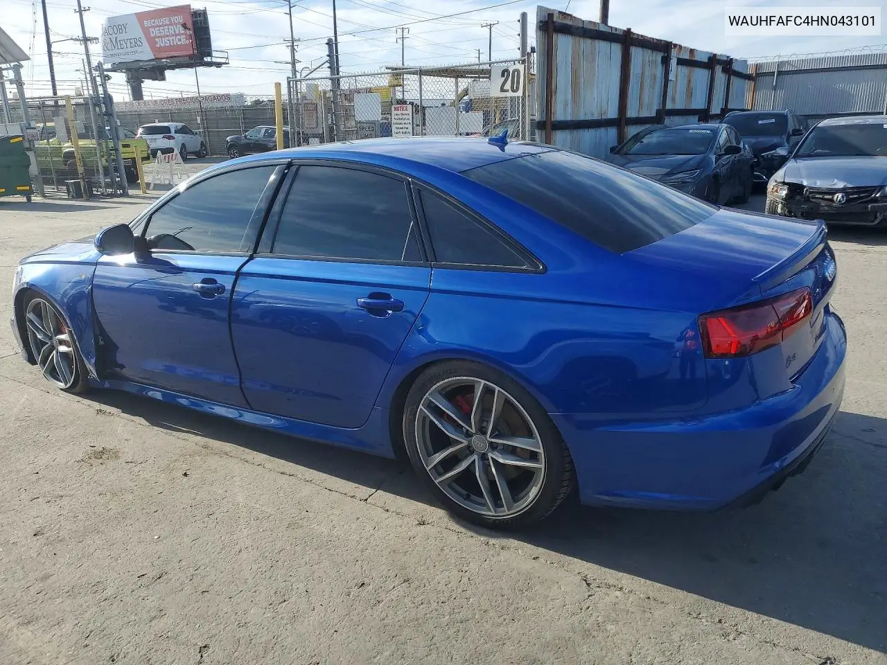 2017 Audi S6 Prestige VIN: WAUHFAFC4HN043101 Lot: 52393076