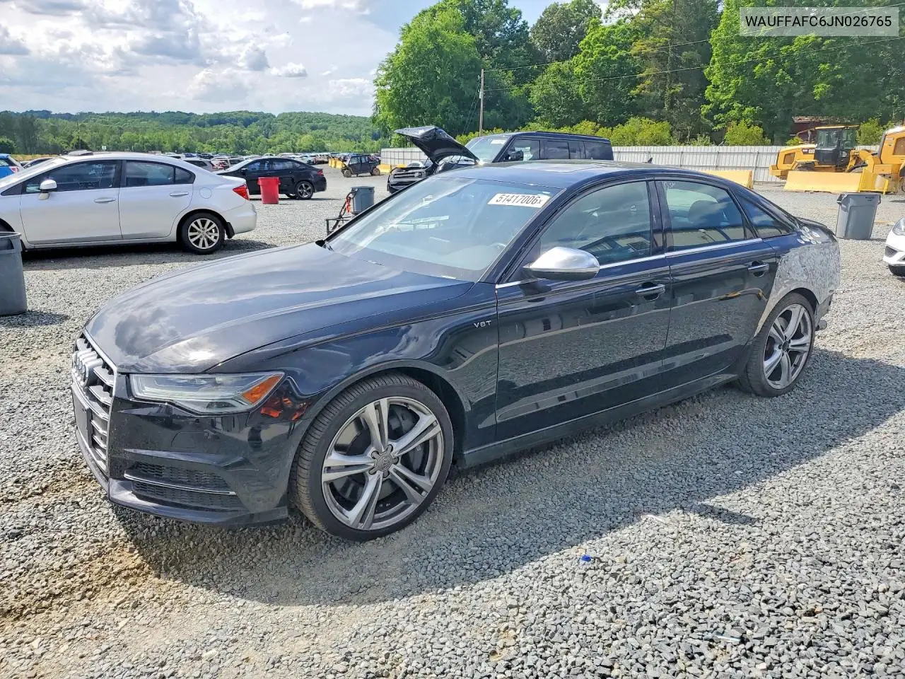 2018 Audi S6 Premium Plus VIN: WAUFFAFC6JN026765 Lot: 51417006