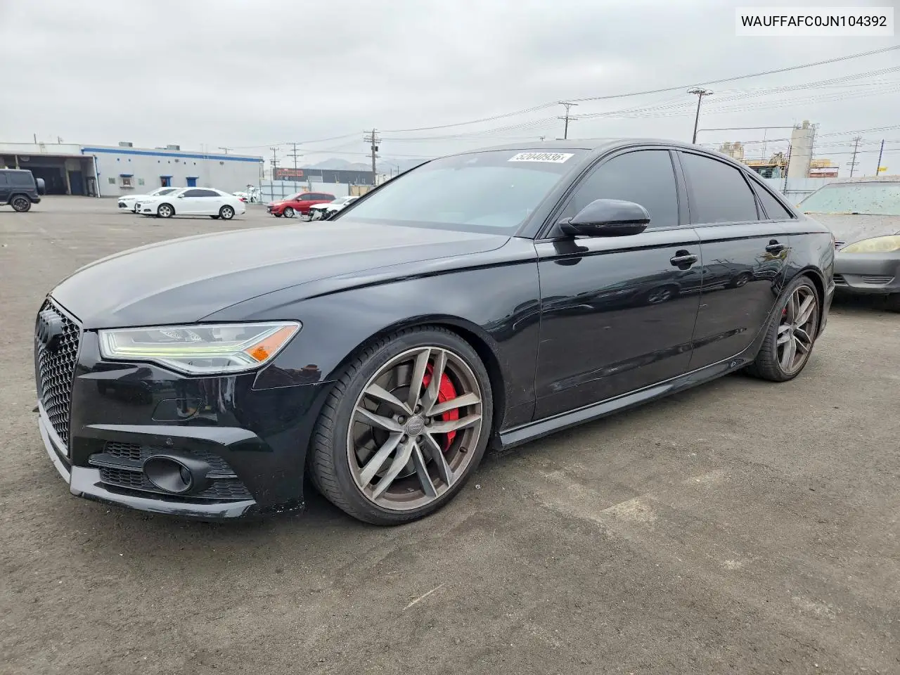 2018 Audi S6 Premium Plus VIN: WAUFFAFC0JN104392 Lot: 52040936