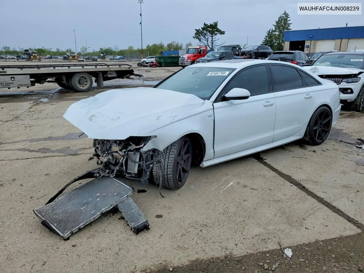 2018 Audi S6 Prestige VIN: WAUHFAFC4JN008239 Lot: 52482766