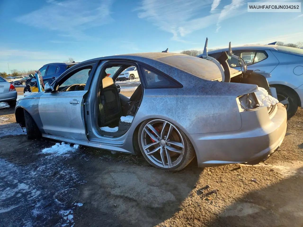 2018 Audi S6 Prestige VIN: WAUHFAFC8JN034262 Lot: 74854585