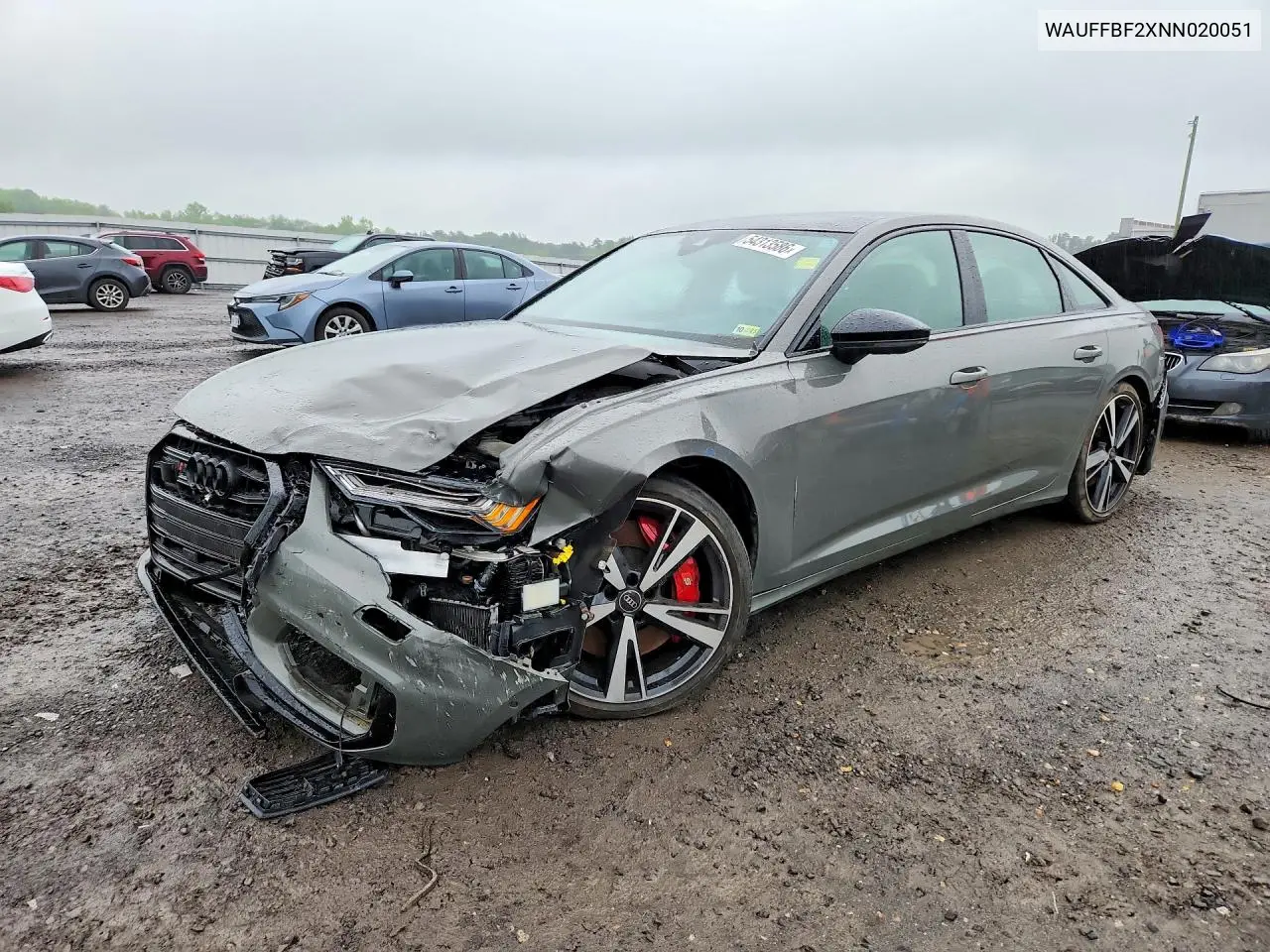 2022 Audi S6 Prestige VIN: WAUFFBF2XNN020051 Lot: 54313586