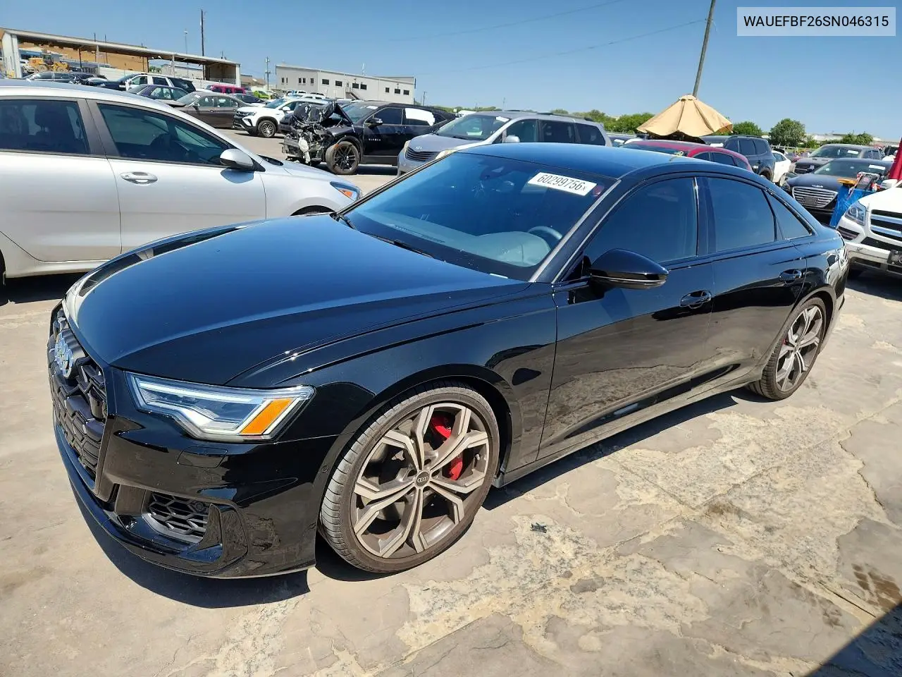 2025 Audi S6 Premium Plus VIN: WAUEFBF26SN046315 Lot: 60299756