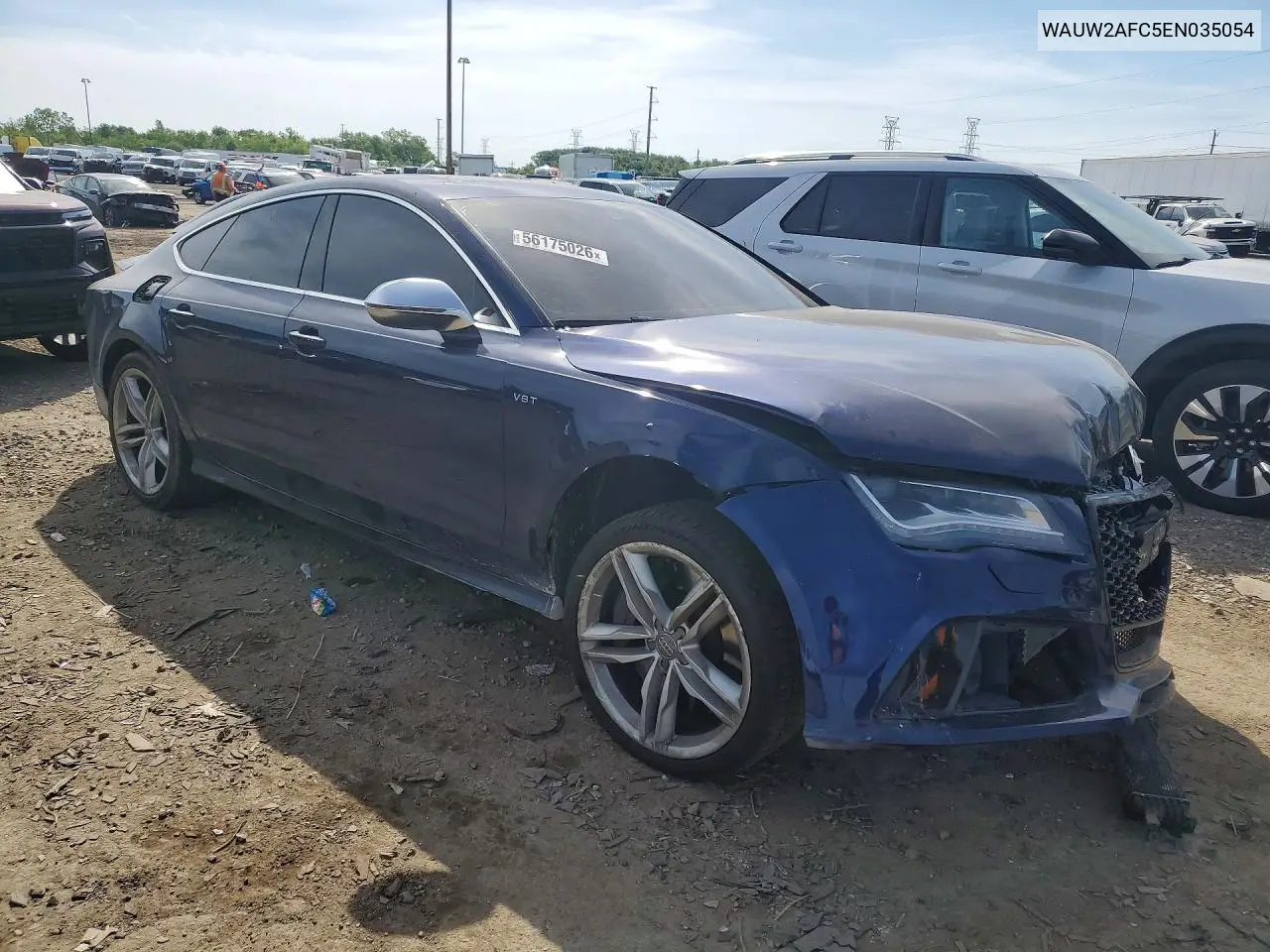 2014 Audi S7 Premium VIN: WAUW2AFC5EN035054 Lot: 56175026