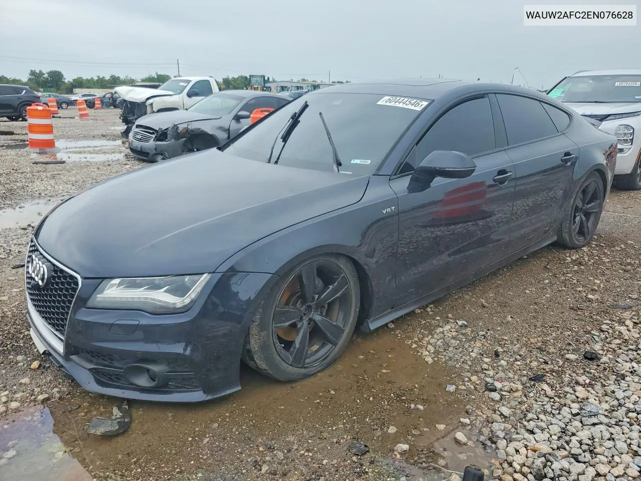 2014 Audi S7 Premium VIN: WAUW2AFC2EN076628 Lot: 60444546