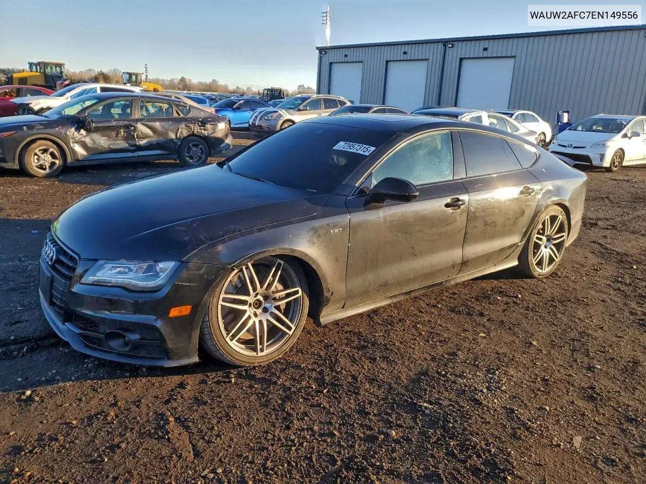 2014 Audi S7 Premium VIN: WAUW2AFC7EN149556 Lot: 72957315