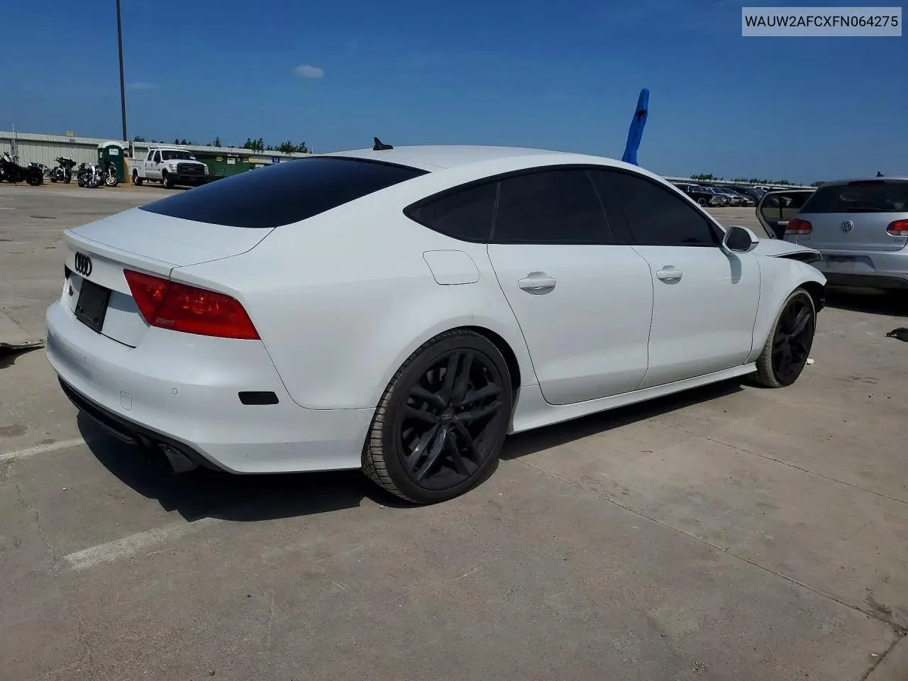 2015 Audi S7 Premium VIN: WAUW2AFCXFN064275 Lot: 58815236