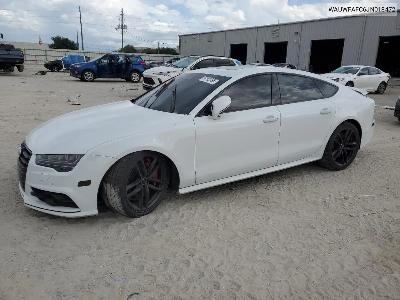 2018 Audi S7 Premium Plus VIN: WAUWFAFC6JN018472 Lot: 56327156