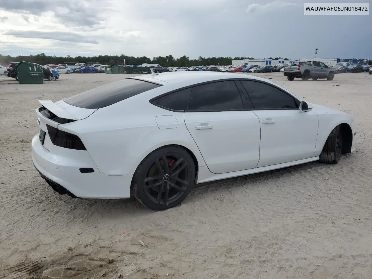 2018 Audi S7 Premium Plus VIN: WAUWFAFC6JN018472 Lot: 56327156