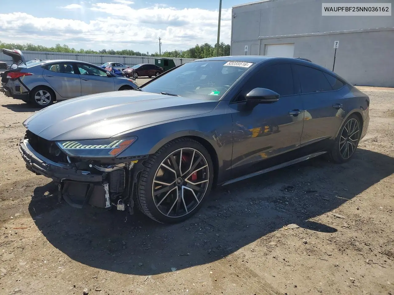 2022 Audi S7 Premium Plus VIN: WAUPFBF25NN036162 Lot: 53059516