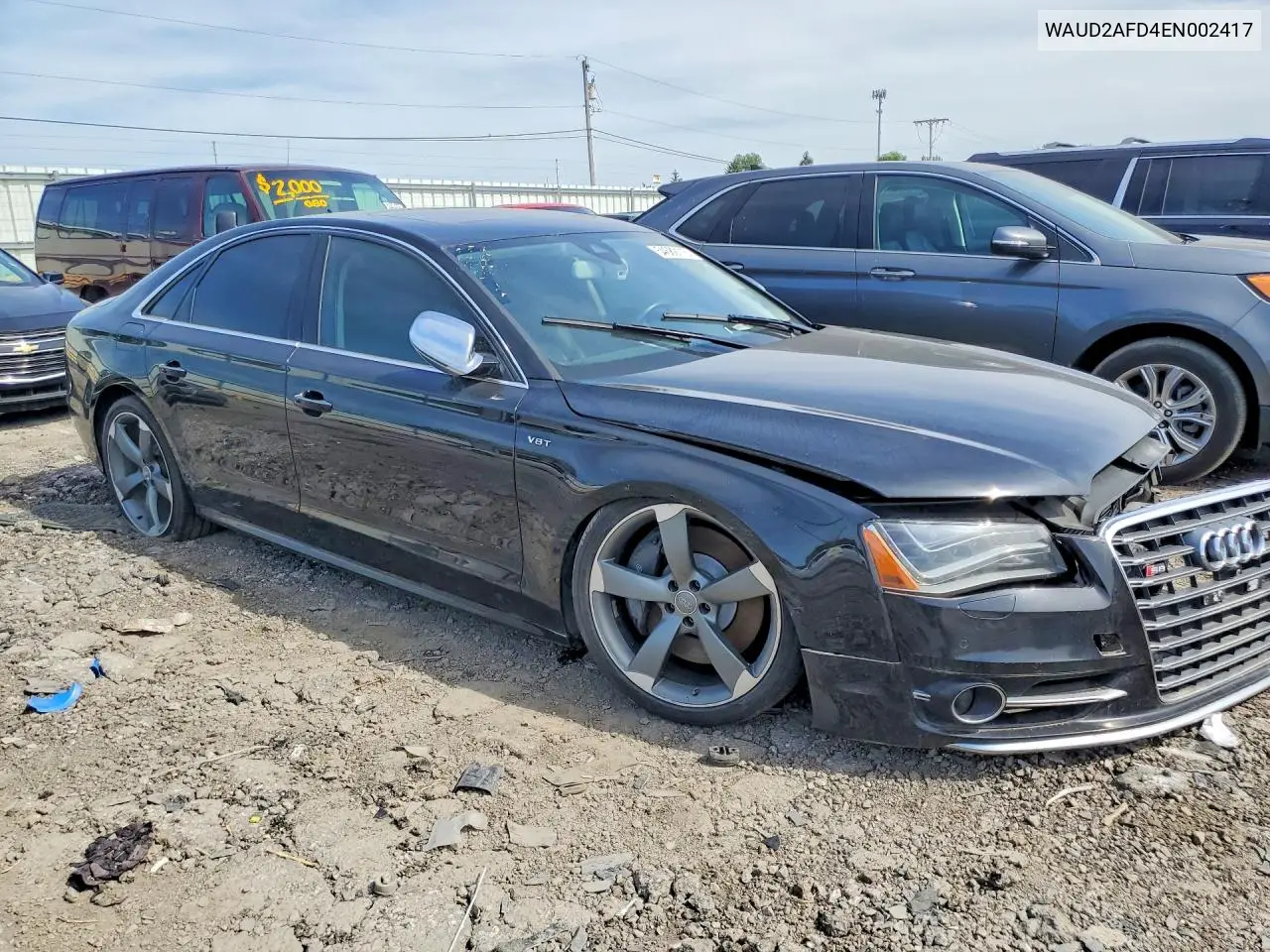 2014 Audi S8 Quattro VIN: WAUD2AFD4EN002417 Lot: 54689116