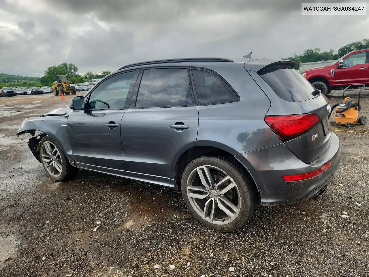 2016 Audi Sq5 Premium Plus VIN: WA1CCAFP8GA034247 Lot: 56783426