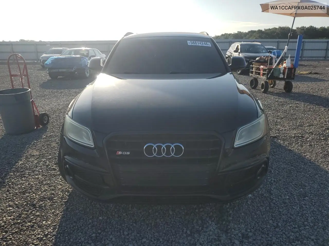 2016 Audi Sq5 Premium Plus VIN: WA1CCAFPXGA025744 Lot: 58814246