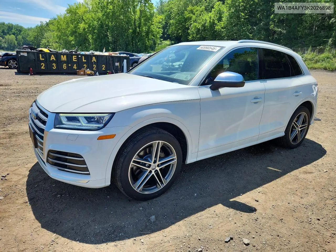 2019 Audi Sq5 Premium Plus VIN: WA1B4AFY3K2026898 Lot: 60990546
