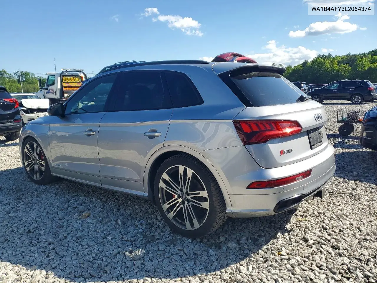 2020 Audi Sq5 Premium Plus VIN: WA1B4AFY3L2064374 Lot: 55545366