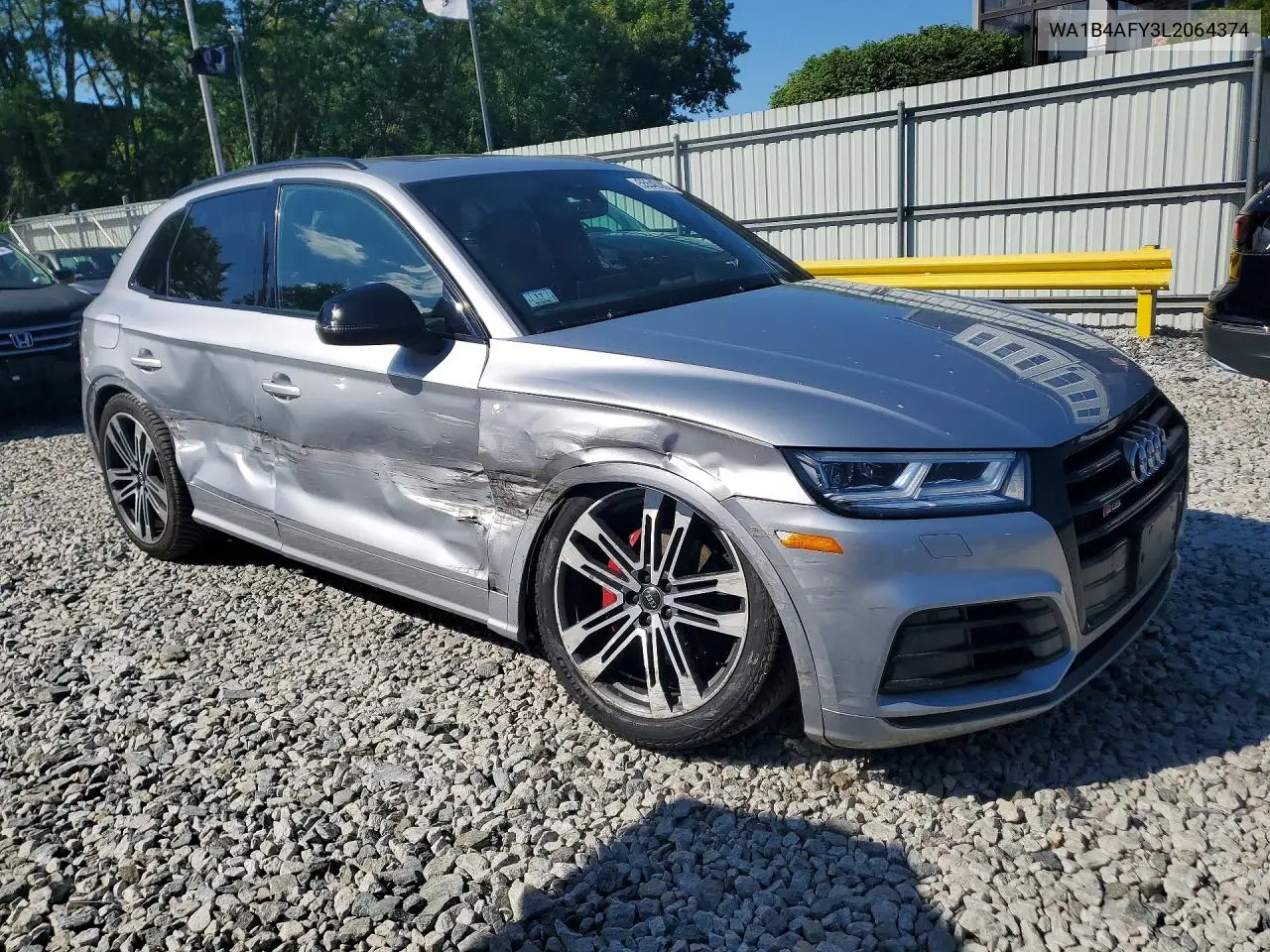 2020 Audi Sq5 Premium Plus VIN: WA1B4AFY3L2064374 Lot: 55545366