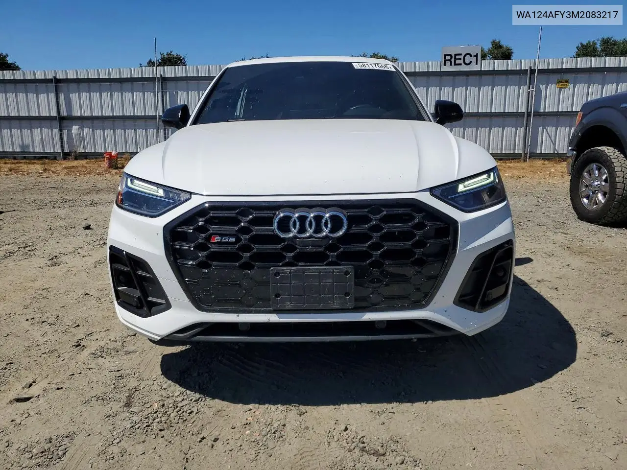 2021 Audi Sq5 Sportback Premium Plus VIN: WA124AFY3M2083217 Lot: 58117666