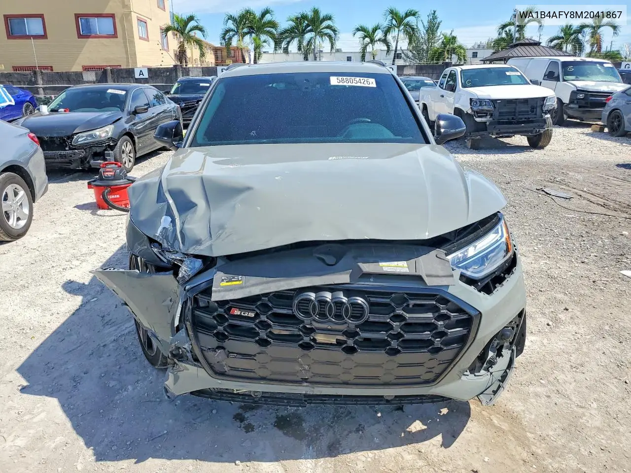 2021 Audi Sq5 Premium Plus VIN: WA1B4AFY8M2041867 Lot: 58805426
