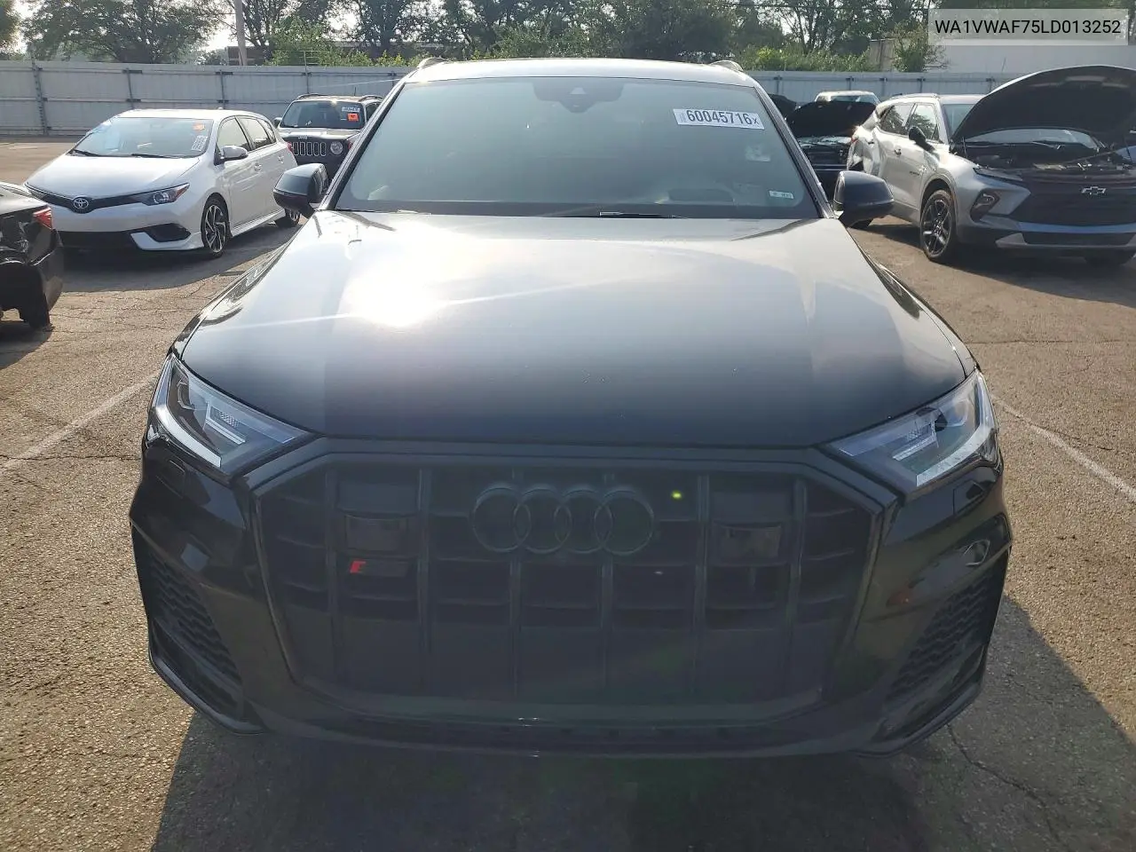 2020 Audi Sq7 Prestige VIN: WA1VWAF75LD013252 Lot: 60045716