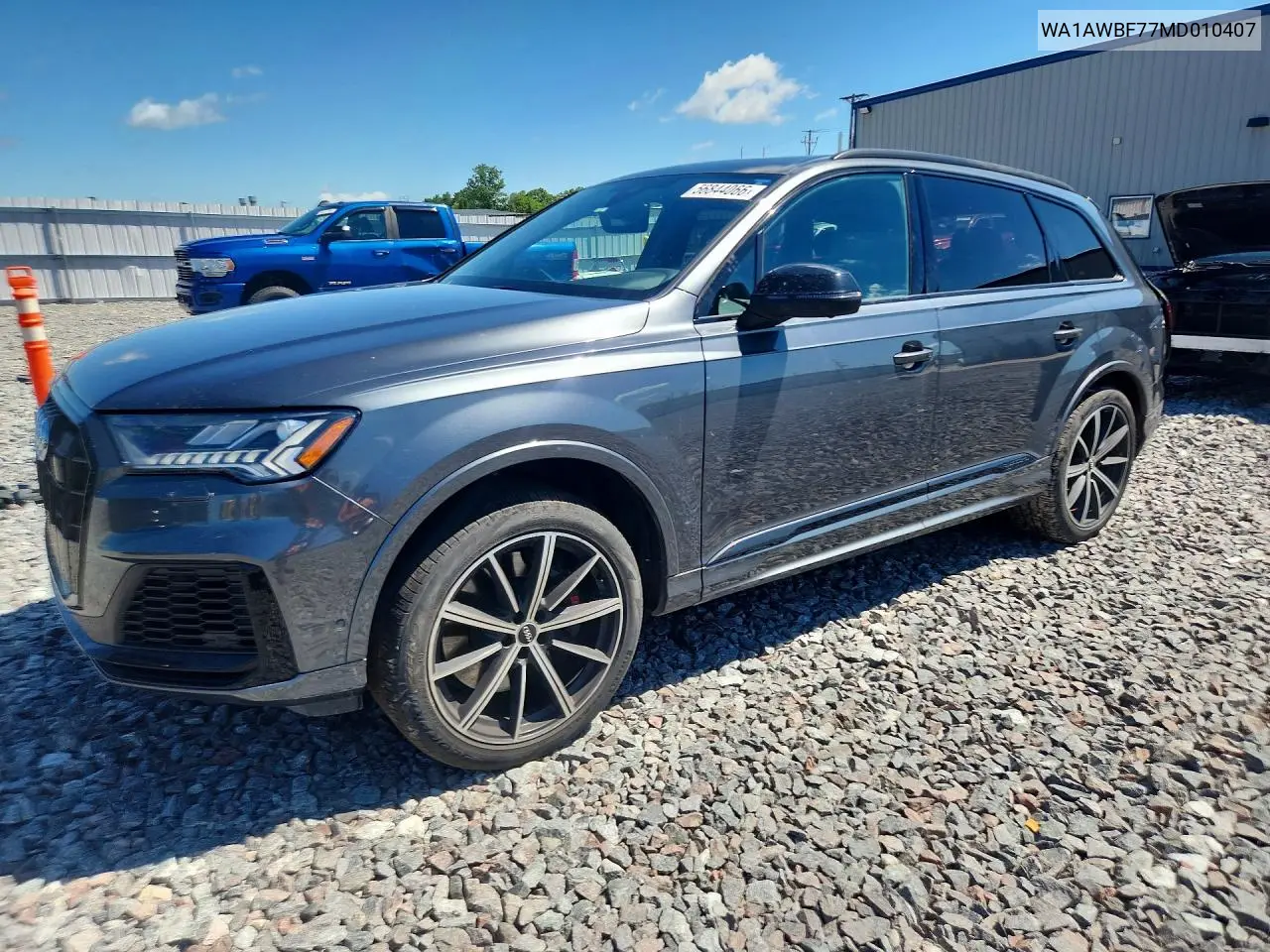 2021 Audi Sq7 Premium Plus VIN: WA1AWBF77MD010407 Lot: 56844066