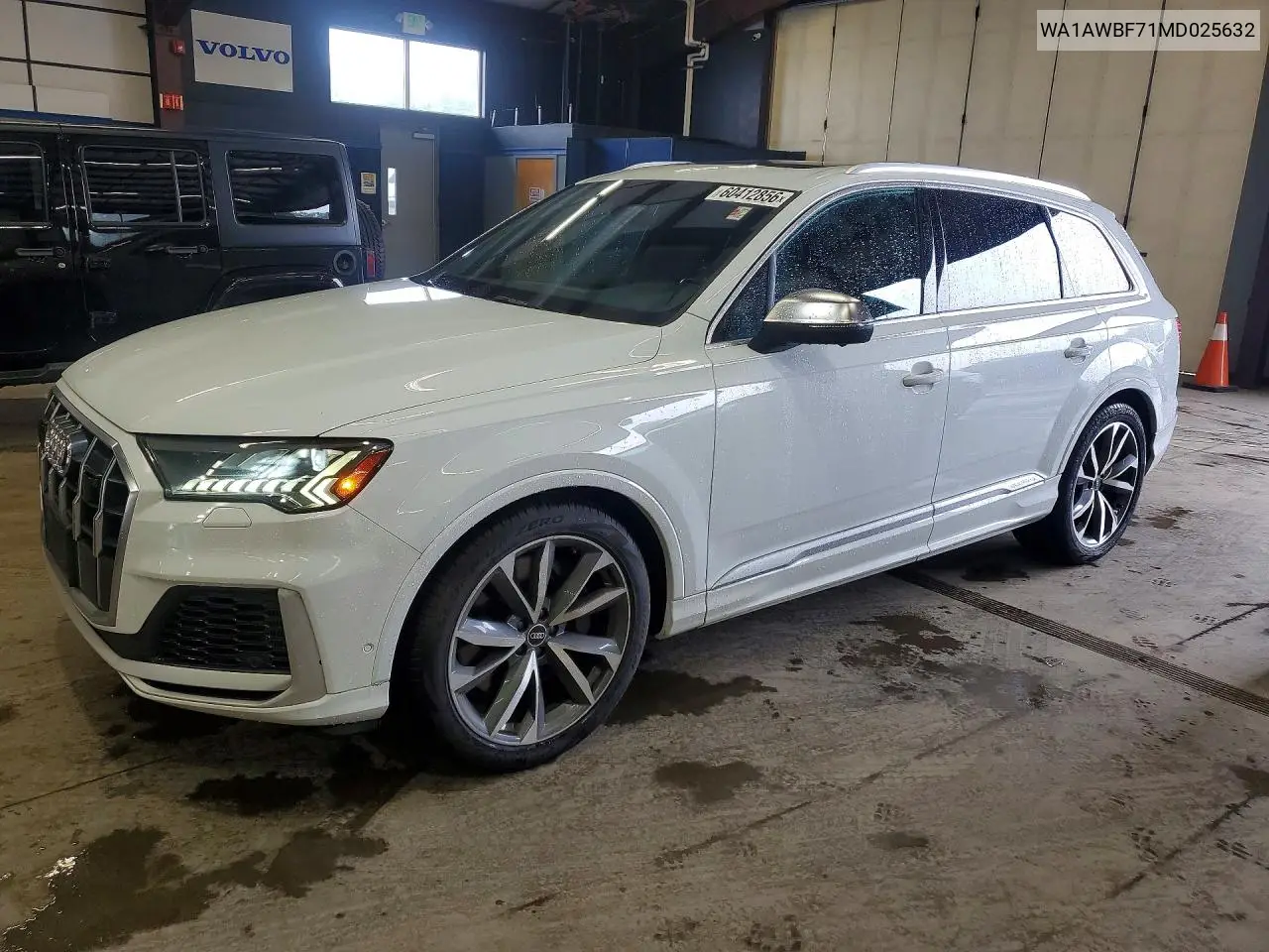 2021 Audi Sq7 Premium Plus VIN: WA1AWBF71MD025632 Lot: 60412856