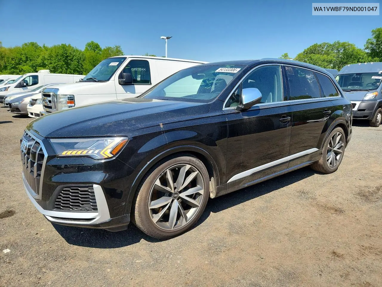 2022 Audi Sq7 Prestige VIN: WA1VWBF79ND001047 Lot: 54133306
