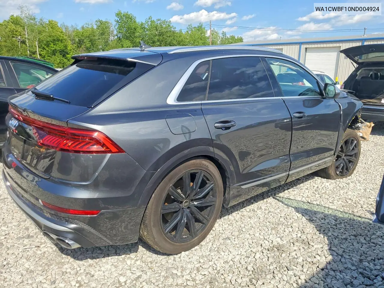 2022 Audi Sq8 Prestige VIN: WA1CWBF10ND004924 Lot: 52566076