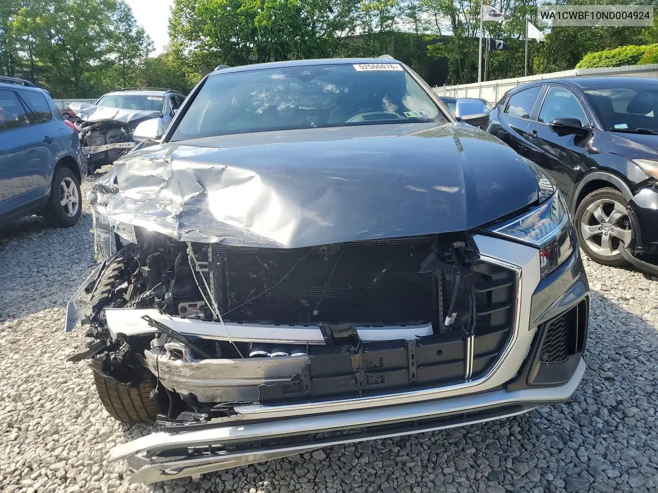 2022 Audi Sq8 Prestige VIN: WA1CWBF10ND004924 Lot: 52566076