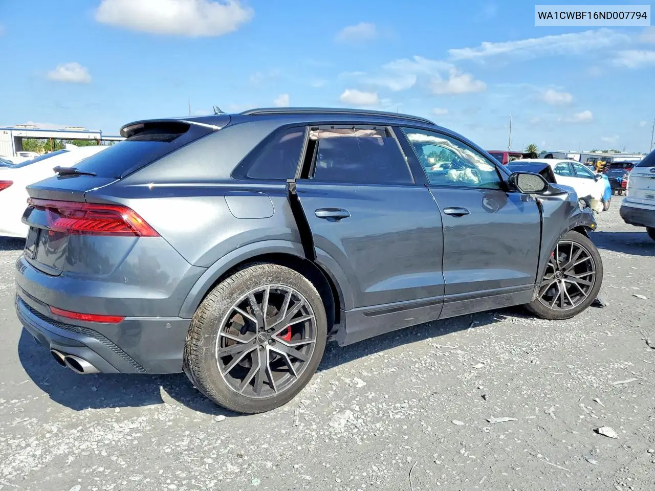 2022 Audi Sq8 Prestige VIN: WA1CWBF16ND007794 Lot: 59371656