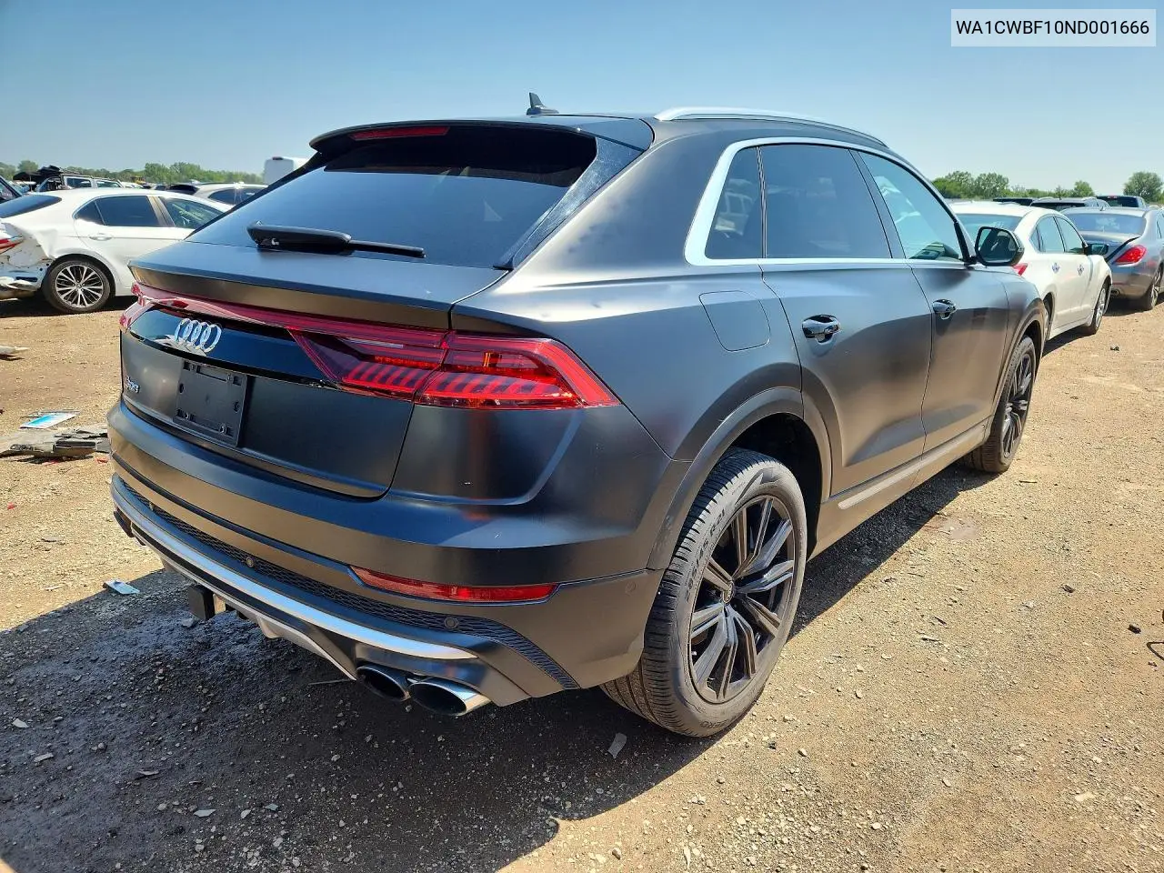 2022 Audi Sq8 Prestige VIN: WA1CWBF10ND001666 Lot: 59587366