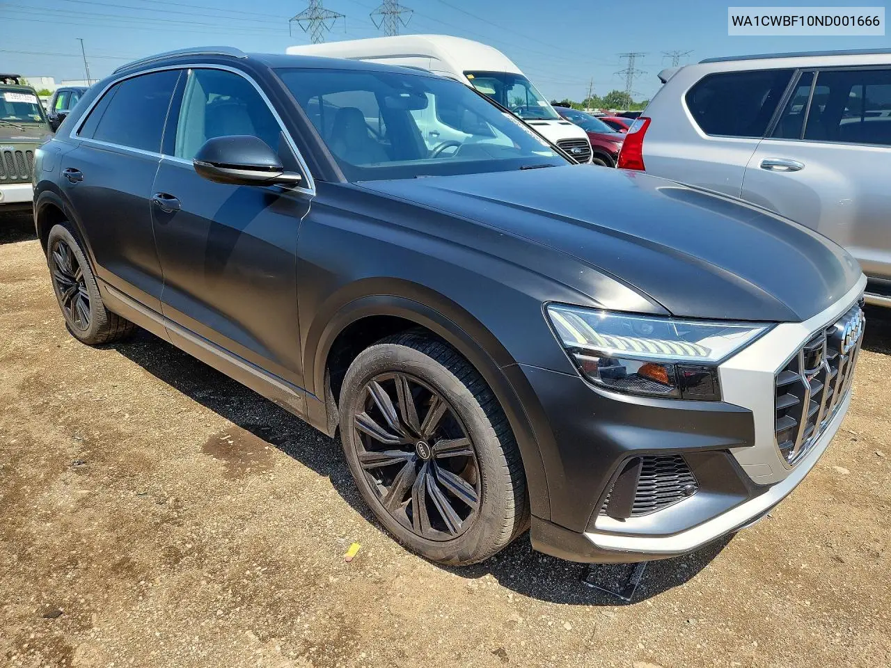 2022 Audi Sq8 Prestige VIN: WA1CWBF10ND001666 Lot: 59587366