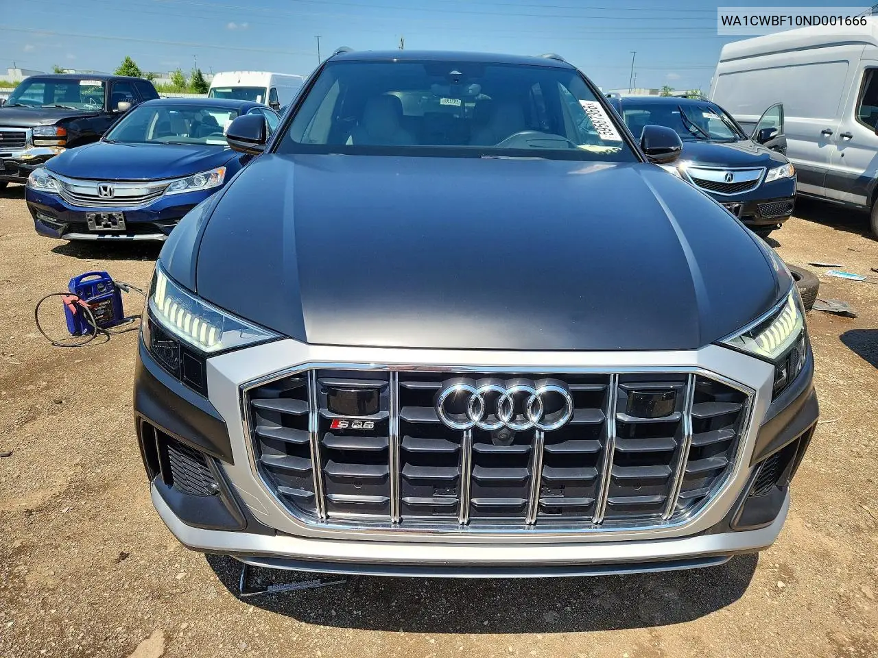 2022 Audi Sq8 Prestige VIN: WA1CWBF10ND001666 Lot: 59587366