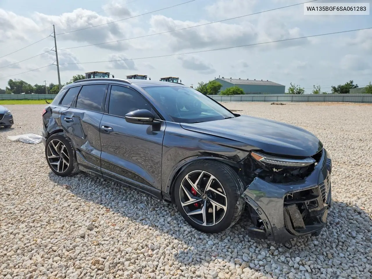 2025 Audi Sq6 E-Tron Prestige VIN: WA135BGF6SA061283 Lot: 58716946