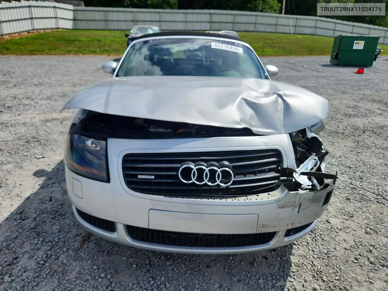2001 Audi Tt Quattro VIN: TRUUT28NX11034176 Lot: 62216456