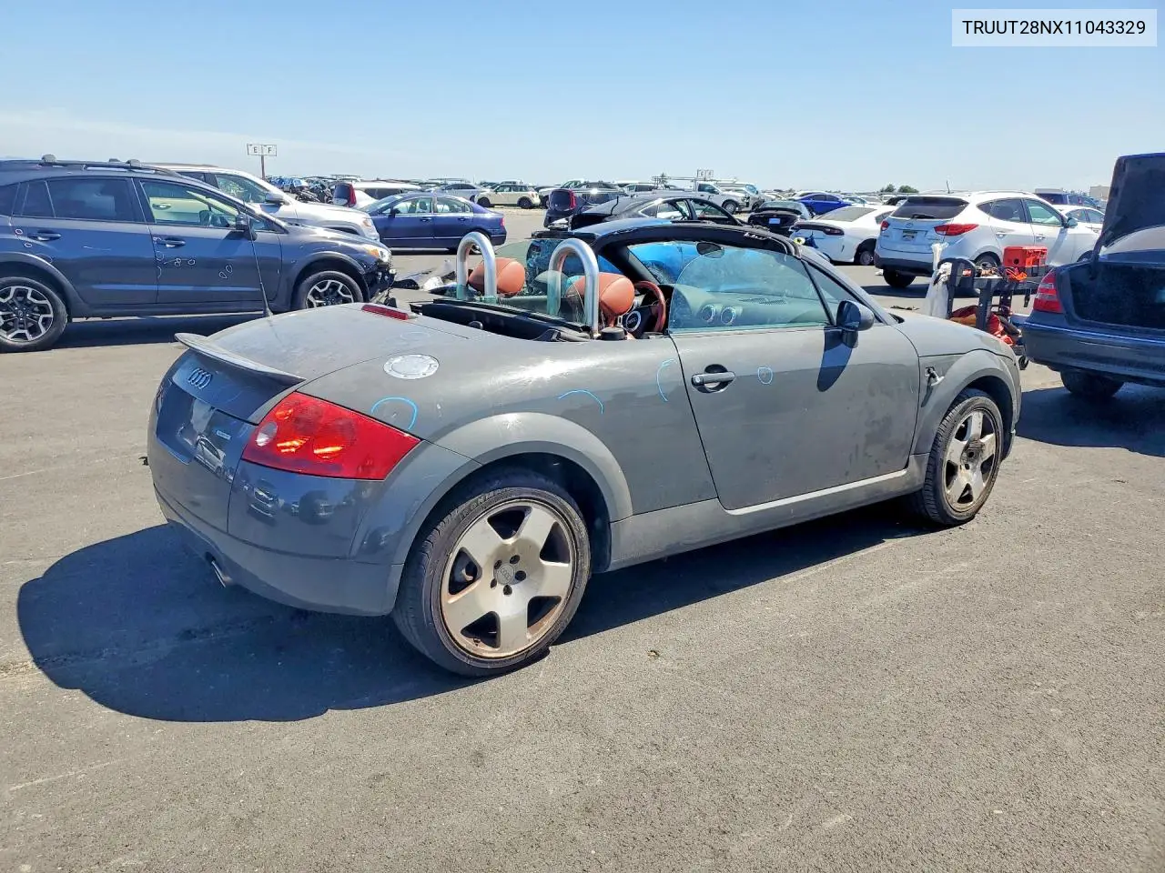 2001 Audi Tt Quattro VIN: TRUUT28NX11043329 Lot: 85614065