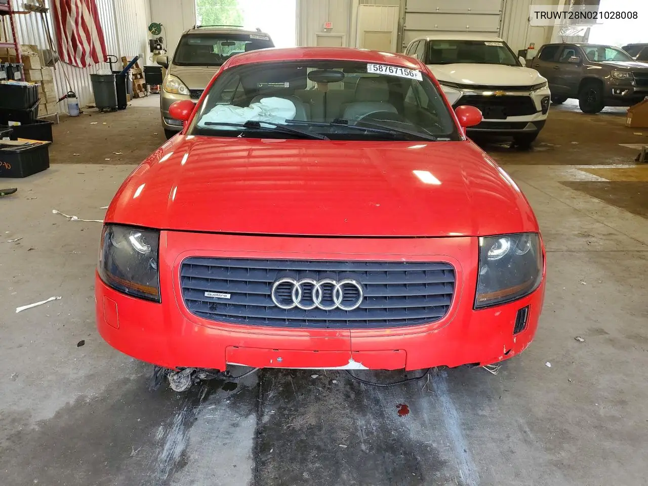 2002 Audi Tt Quattro VIN: TRUWT28N021028008 Lot: 58767156