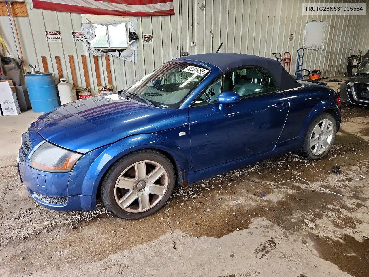 2003 Audi Tt VIN: TRUTC28N531005554 Lot: 58584656