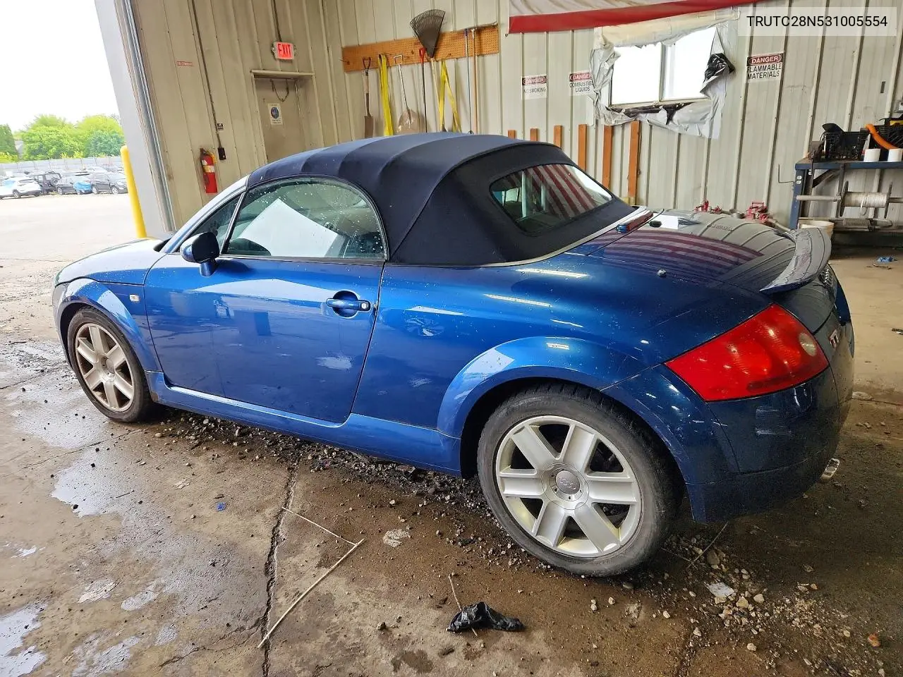 2003 Audi Tt VIN: TRUTC28N531005554 Lot: 58584656