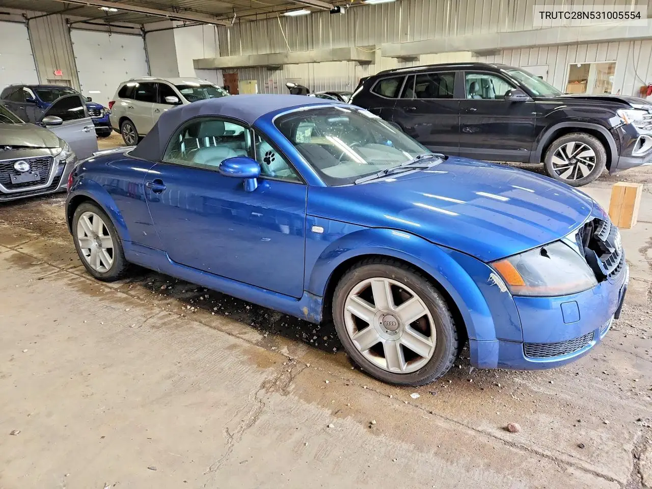 2003 Audi Tt VIN: TRUTC28N531005554 Lot: 58584656
