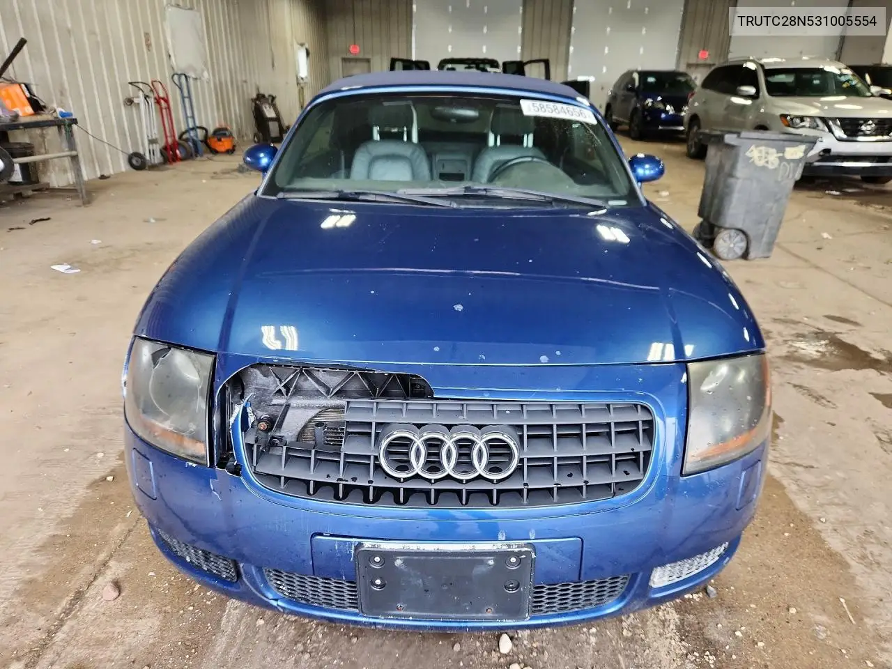 2003 Audi Tt VIN: TRUTC28N531005554 Lot: 58584656