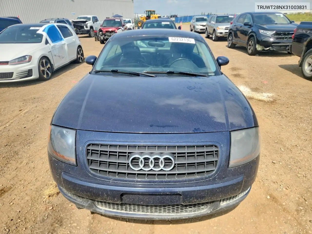 2003 Audi Tt Quattro VIN: TRUWT28NX31003831 Lot: 62232136