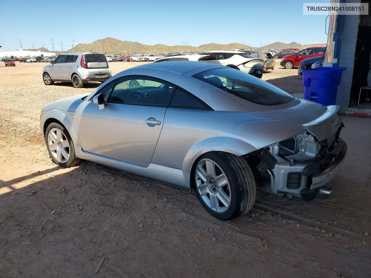 2004 Audi Tt VIN: TRUSC28N241008151 Lot: 49476096