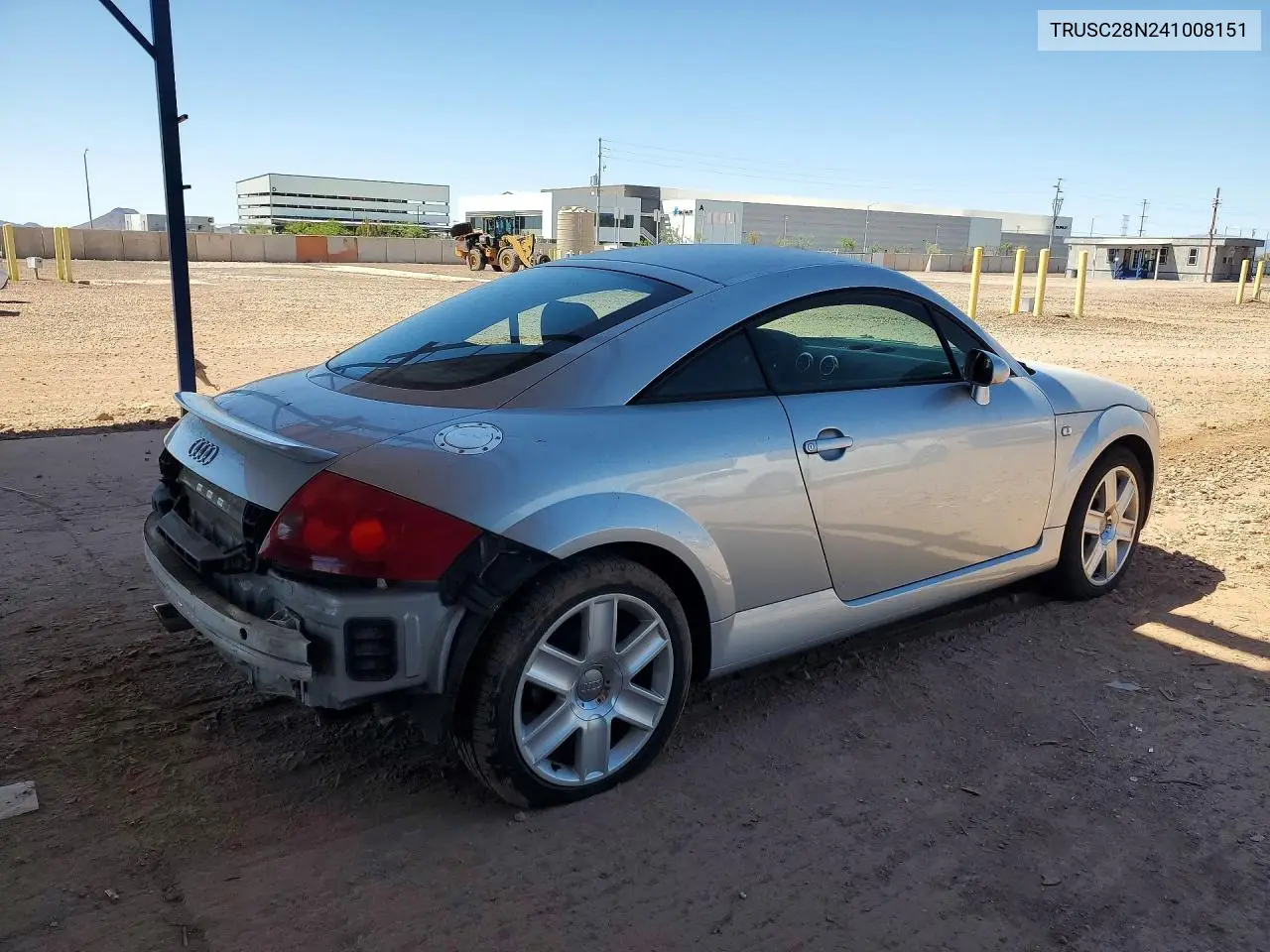 2004 Audi Tt VIN: TRUSC28N241008151 Lot: 49476096