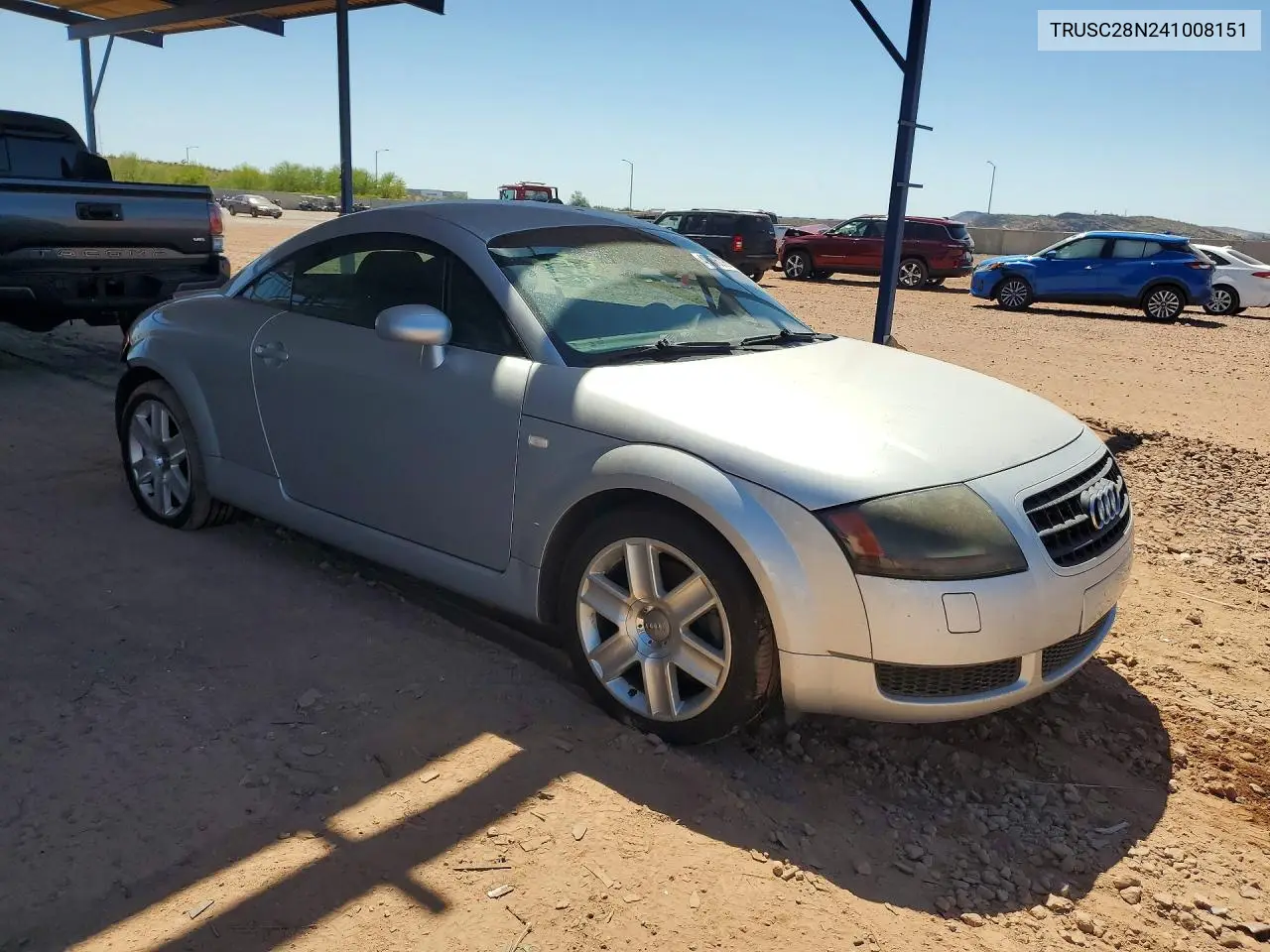 2004 Audi Tt VIN: TRUSC28N241008151 Lot: 49476096