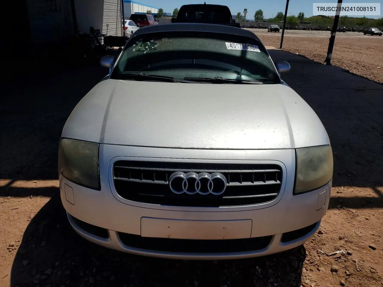 2004 Audi Tt VIN: TRUSC28N241008151 Lot: 49476096